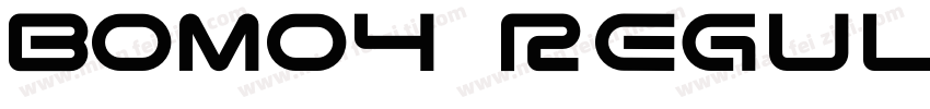 bomo4 regular字体转换